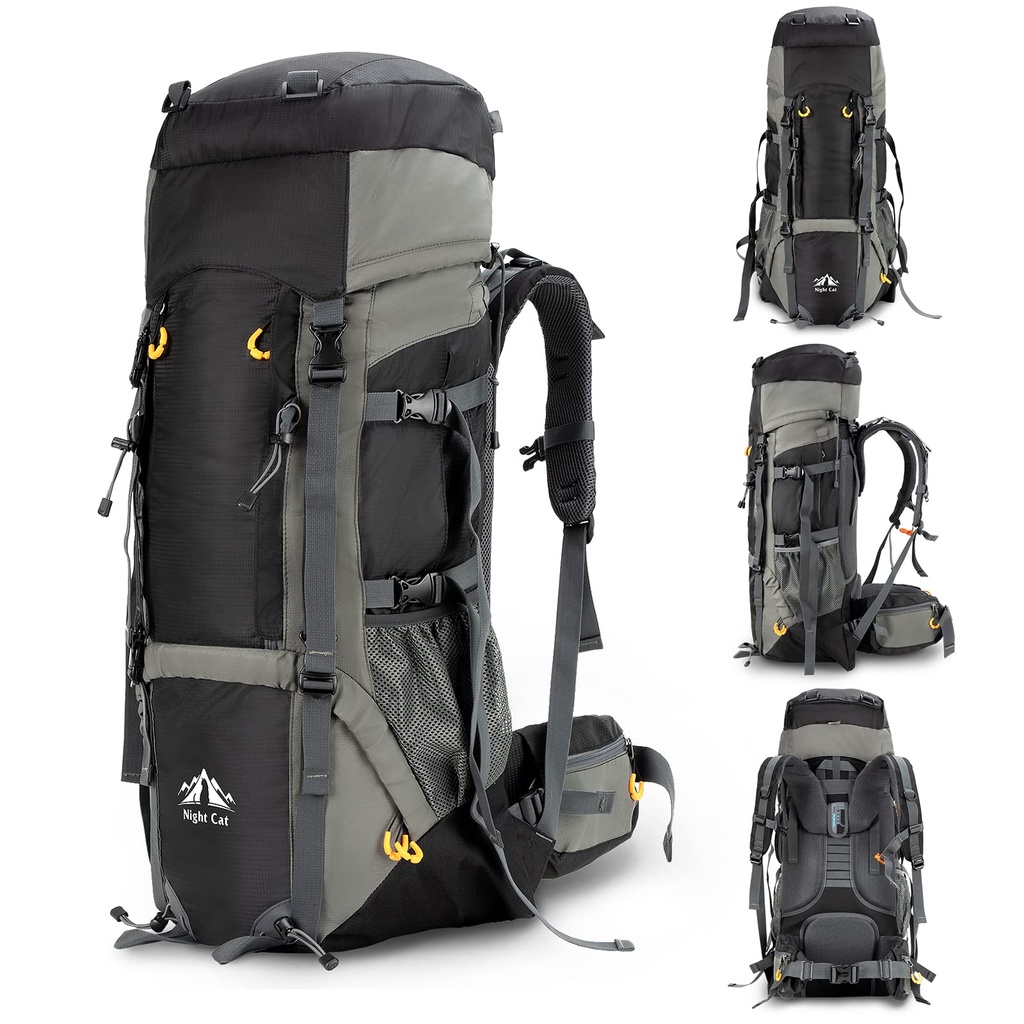 Night Cat Hiking Backpack 70L Internal Frame Rucksack Bag Large Backpack For Men Travel