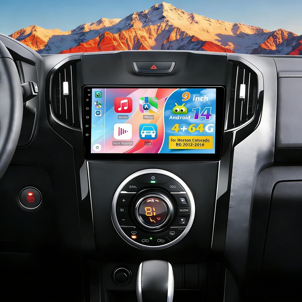 4G+64G Android 14 Car Stereo for Isuzu D-Max 2012 2013 2014 2015 2016 2017 2018 with Carplay