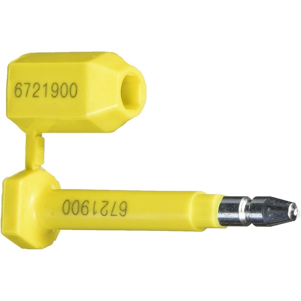 Duebass Bolt Seal for Cargo Containers and Truck Trailers, Yellow (50 Pack)