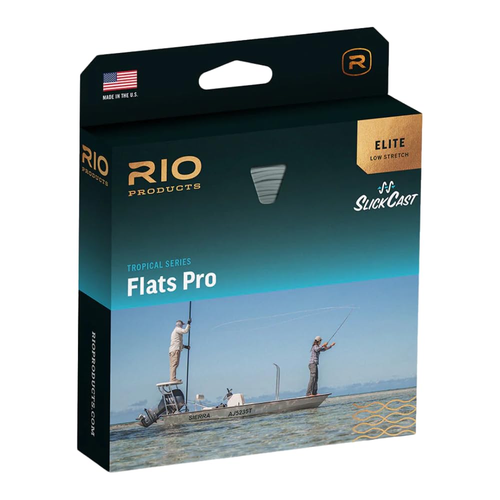 RIO Elite Flats Pro Fly Line - WF10F Aqua/Orange/Sand