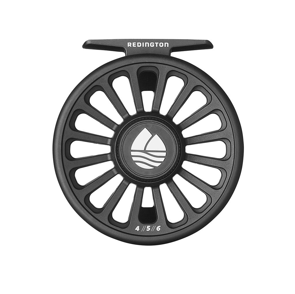 Redington Crosswater IV, Prespooled Fly Reel with 5WT Fly Line and Dacron Backing, Black, 4