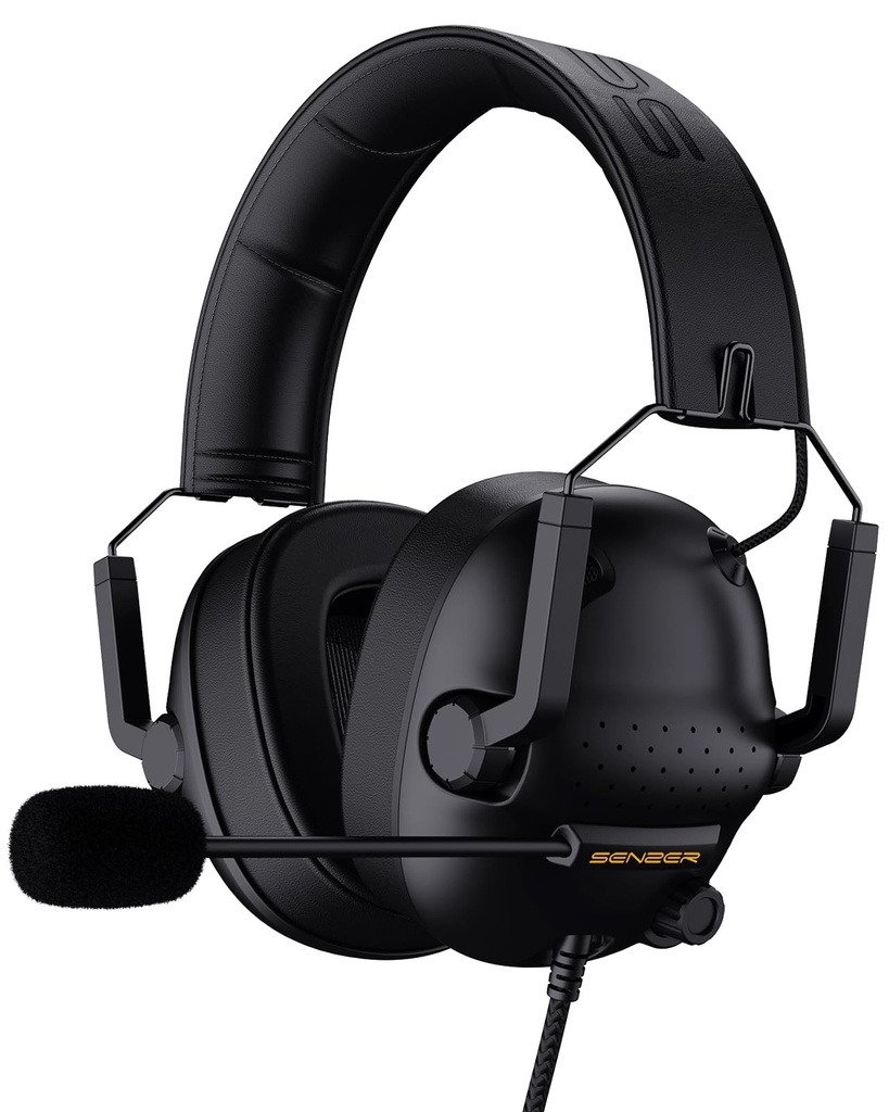 SENZER SG500 Surround Sound Pro Gaming Headset with Noise Cancelling Microphone - Detachabl