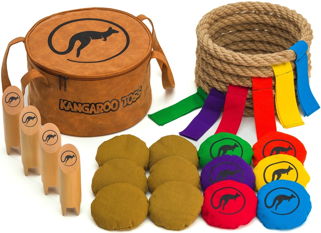 Kangaroo Toss - Official Set - Outdoor Games - Beach Toys - Yard Games - Backyard Games 