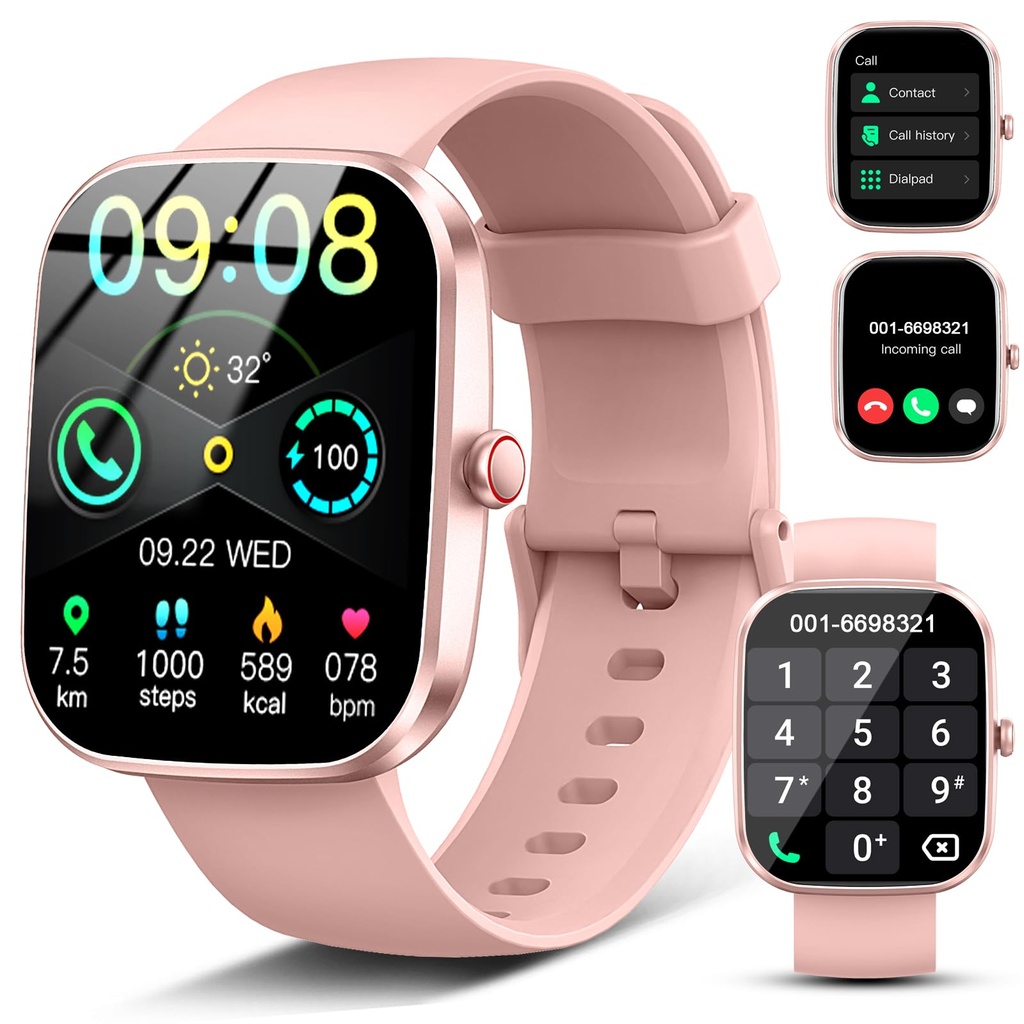 Smart Watch, 2026 HD 1.91" Bluetooth 5.4 Calling Smartwatch for Men Women, SPO2/Heart Rate/