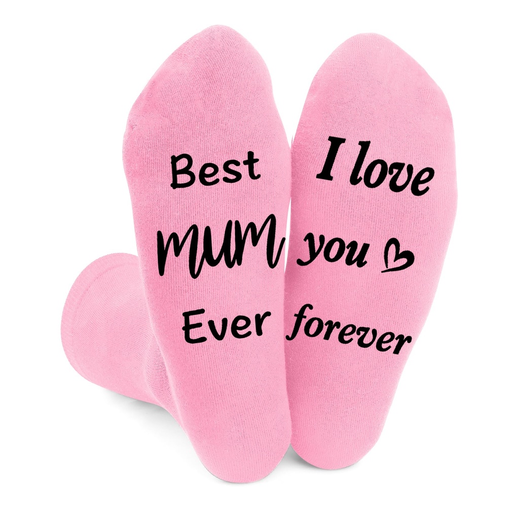 Kolovki Mothers' Day Gifts for Mum,Best Mum Ever,Mothers Day Presents for Mum Socks,Best Mu