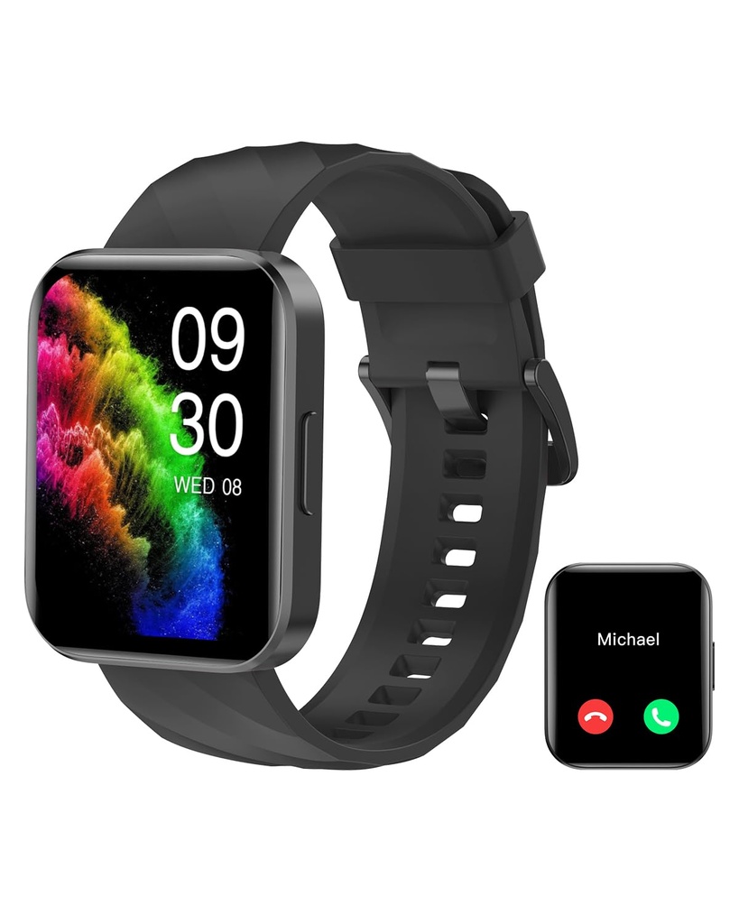 RUIMEN Smart Watch for Women Men Answer/Make Call 1.85" HD Screen Fitness Watch with Heart