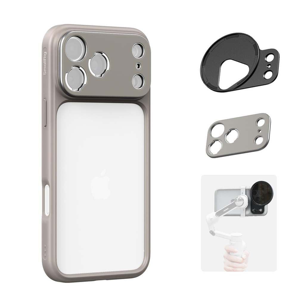SMALLRIG FilMov Bumper Phone Case for iPhone 17 Pro, Hollow Back Design with Lens Backplate