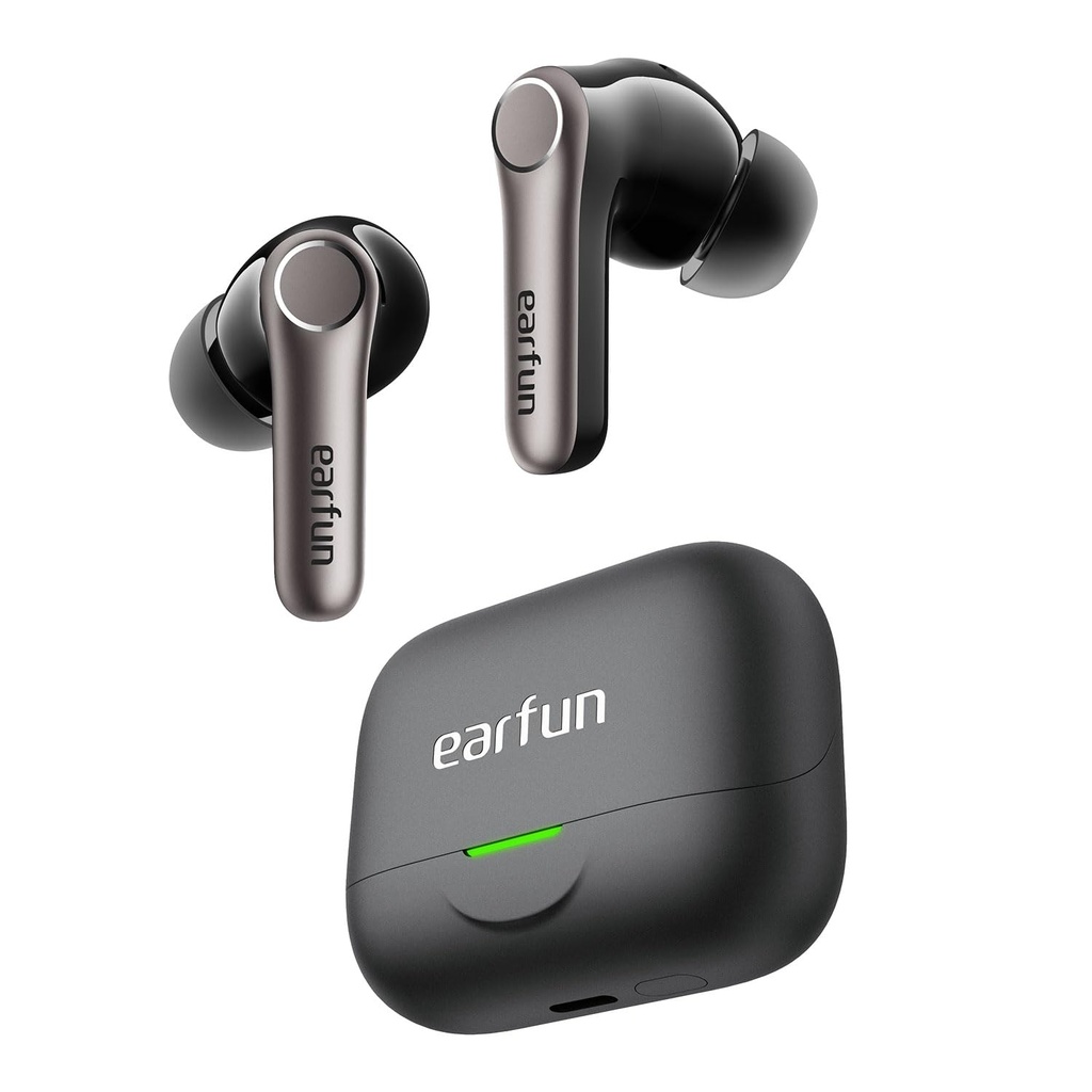 EarFun Air Pro 4+ Adaptive Noise Cancelling Earbuds, Bluetooth 6.0 Noise Cancelling Earbuds