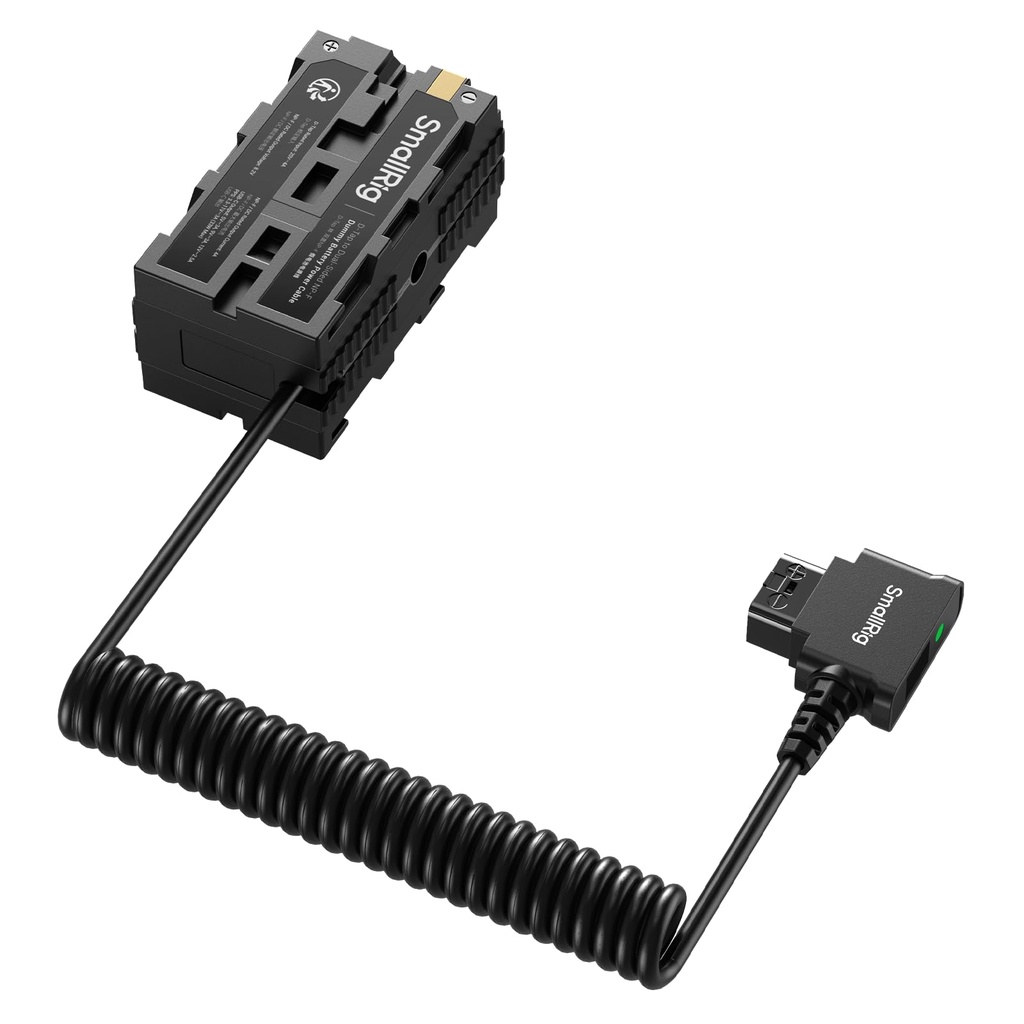 SmallRig D-tap to Dual-Sided NP-F Dummy Battery, with USB-C, DC Port, LED Display