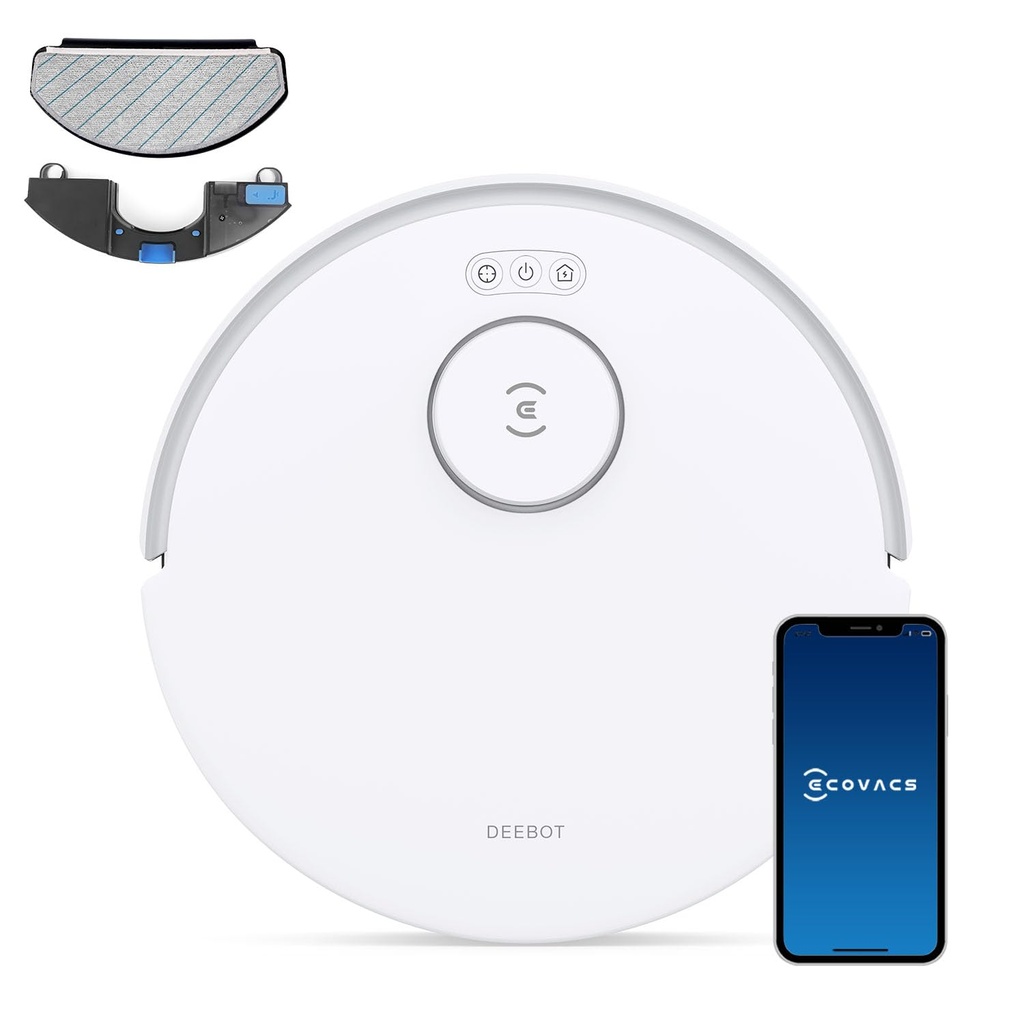 ECOVACS DEEBOT N20 Robot Vacuum Cleaner with Mop, 8000Pa, Anti-Tangle Technology, 300 minute Runtime