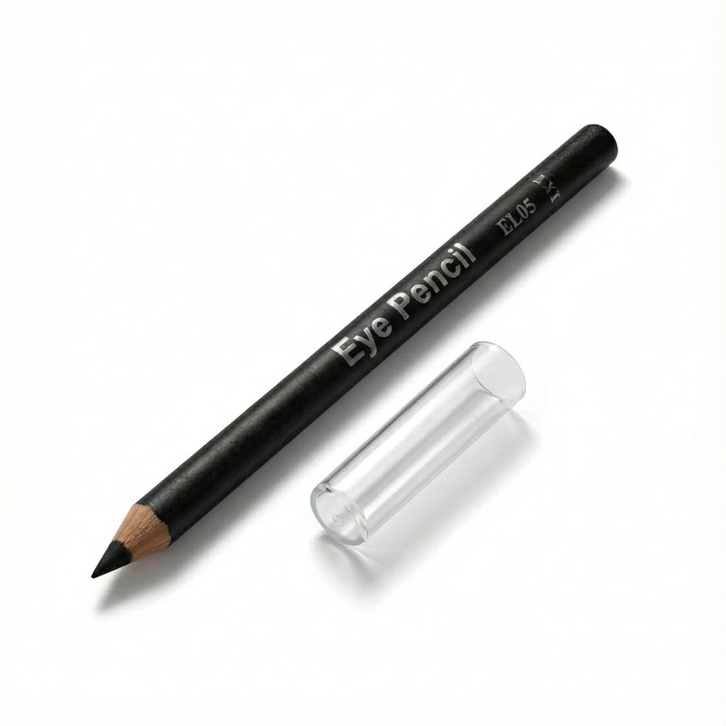 Black Brow Pencil, Wooden Sharpenable Eyebrow Pencil for Shaping and Filling, Smooth Colour
