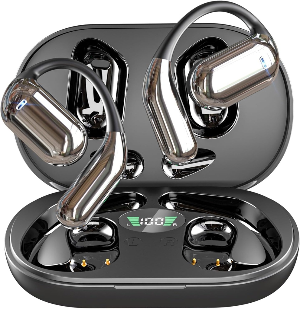 Boytond Bone Conduction Open Ear Earbuds, Ultra Wireless Bluetooth Headphones
