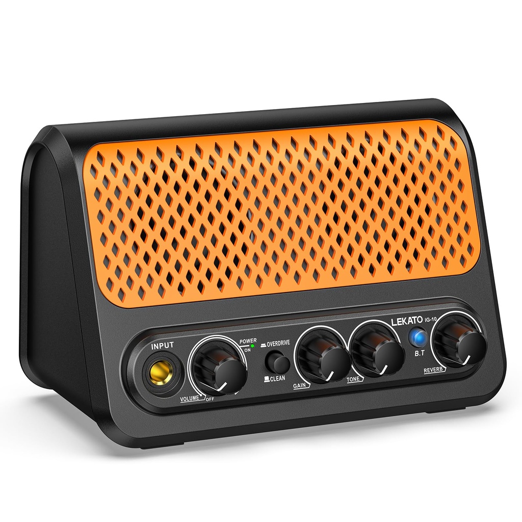 Mini Guitar Amp,LEKATO 10W Portable Electric Guitar Amplifier