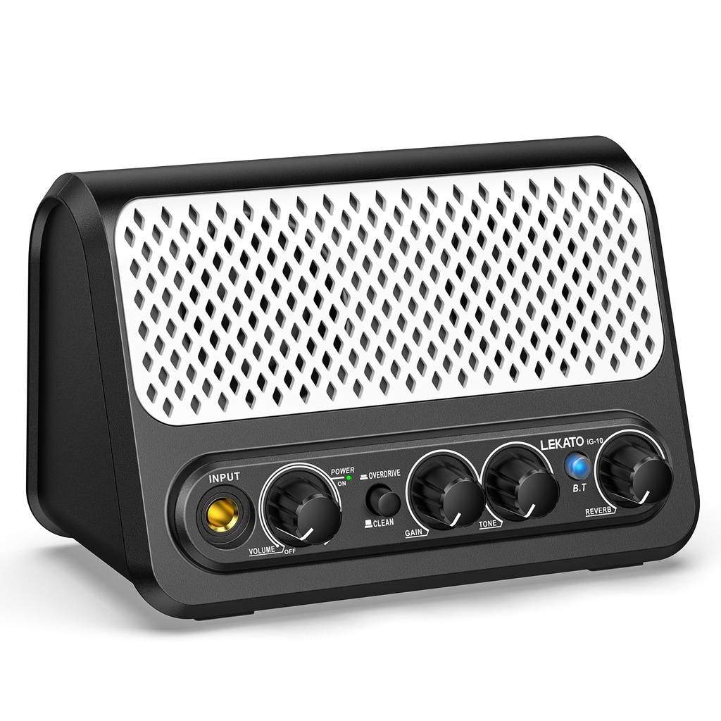 Mini Guitar Amp,LEKATO 10W Portable Electric Guitar Amplifier