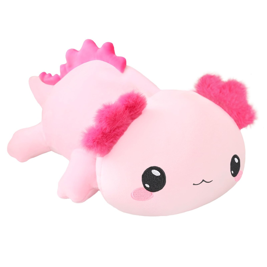 SQEQE Weighted Plush Toy Axolotl Stuffed Animals Cute Plush Pillow Kawaii Cartoon Axolotl P