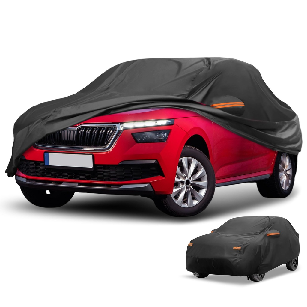 Partuto All-Weather Waterproof Car Cover - UV-Resistant Outdoor Full Exterior Protection fo
