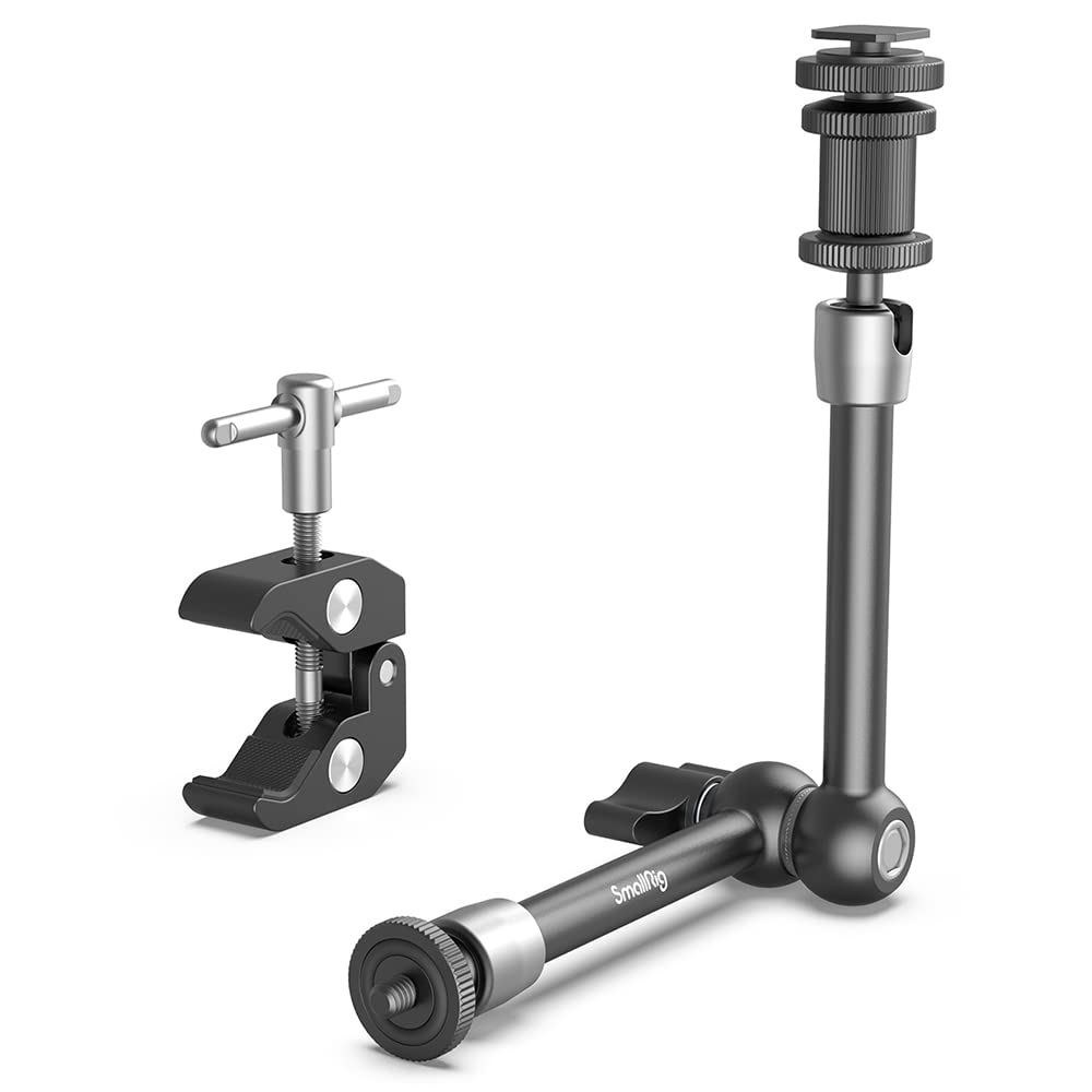 SMALLRIG 11'' Magic Arm with Super Clamp, 1/4''-20 Threaded Articulating Arm 