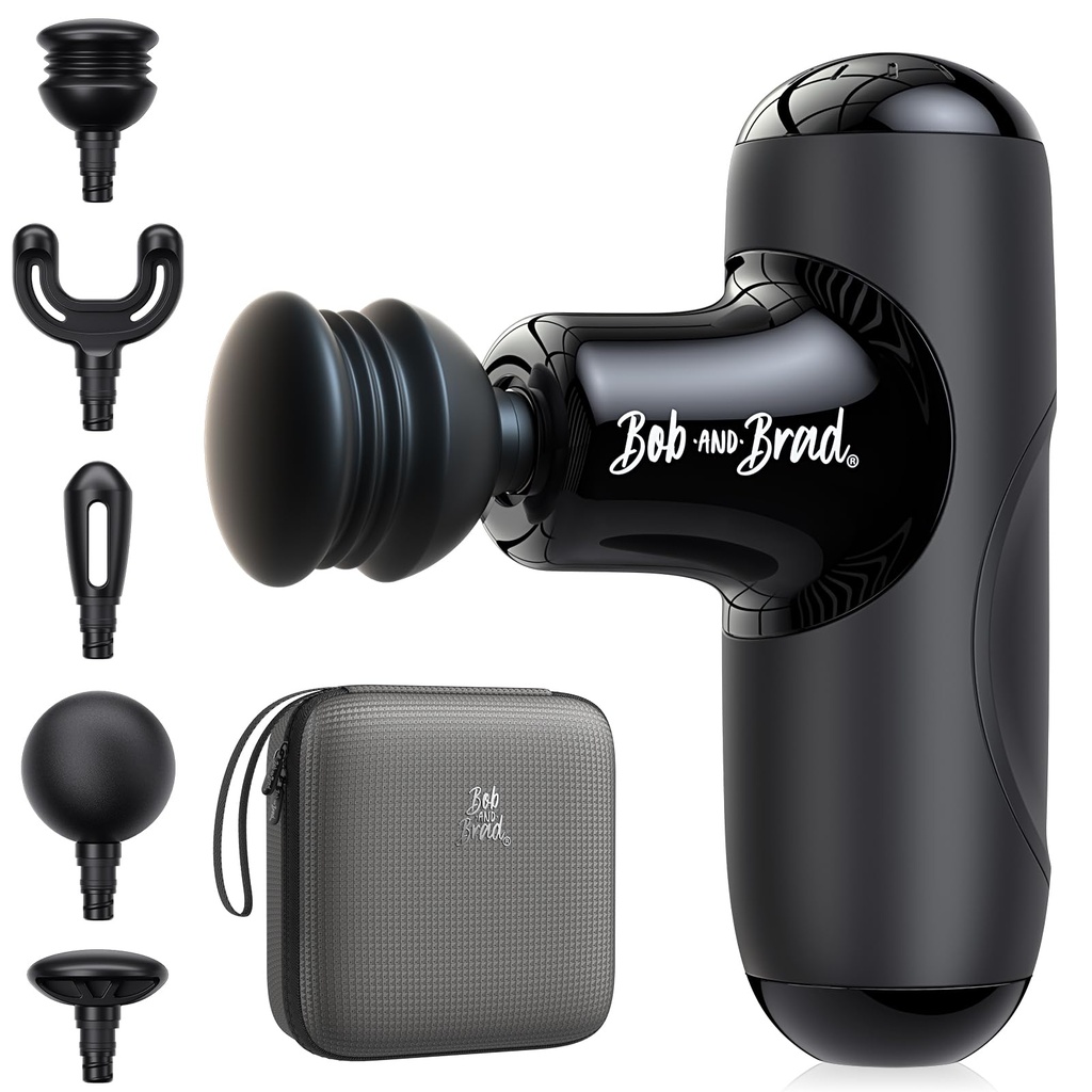 Bob and Brad Q2 Mini Massage Gun, Pocket-Sized Deep Tissue Massager Gun, Portable
