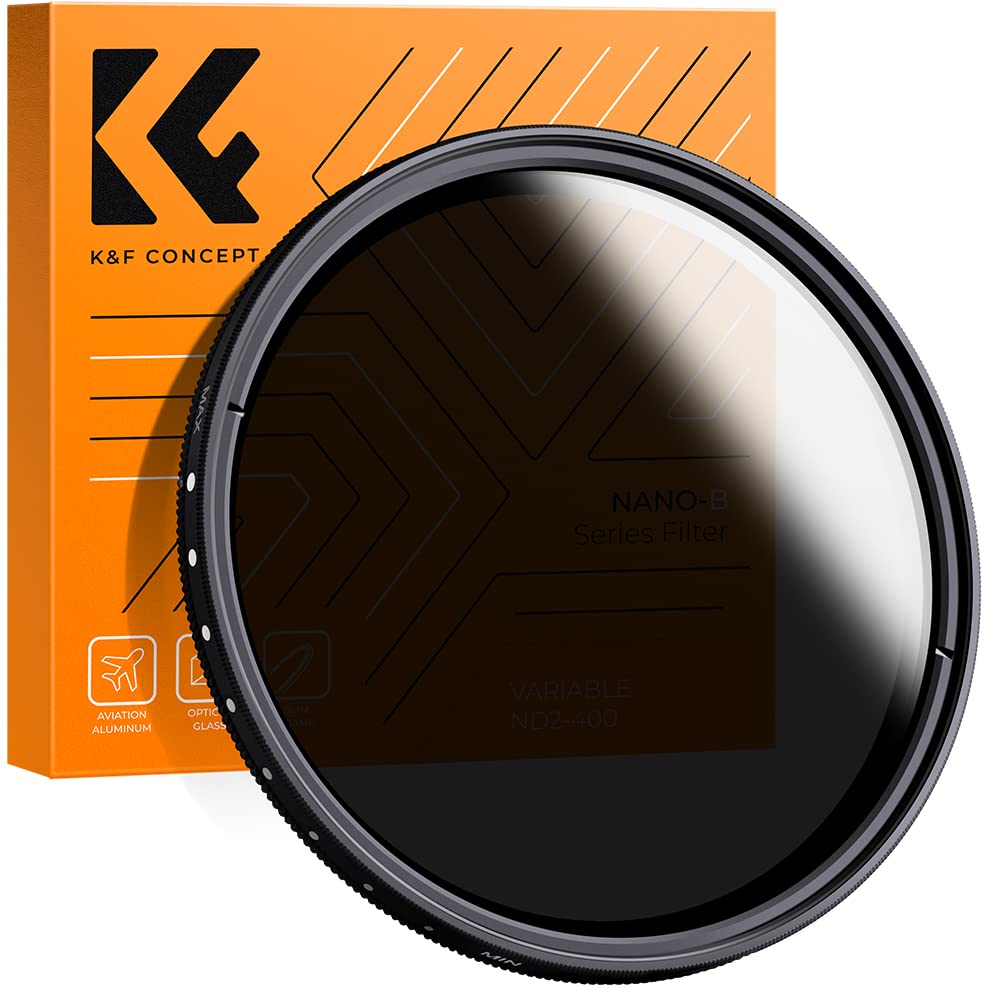 K&F CONCEPT 72mm Variable ND Filter ND2-400 Adjustable Fader ND Slim Neutral Density ND2 ND