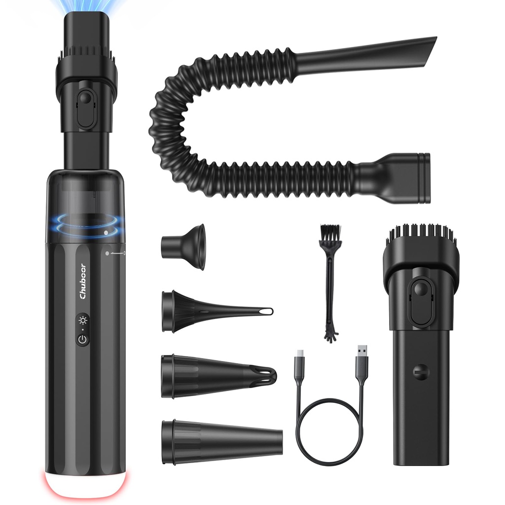 Chuboor Handheld Vacuum Cleaner, 20000Pa&8000mAh Car Vacuum Cleaner, 5 in 1 handheld hoover