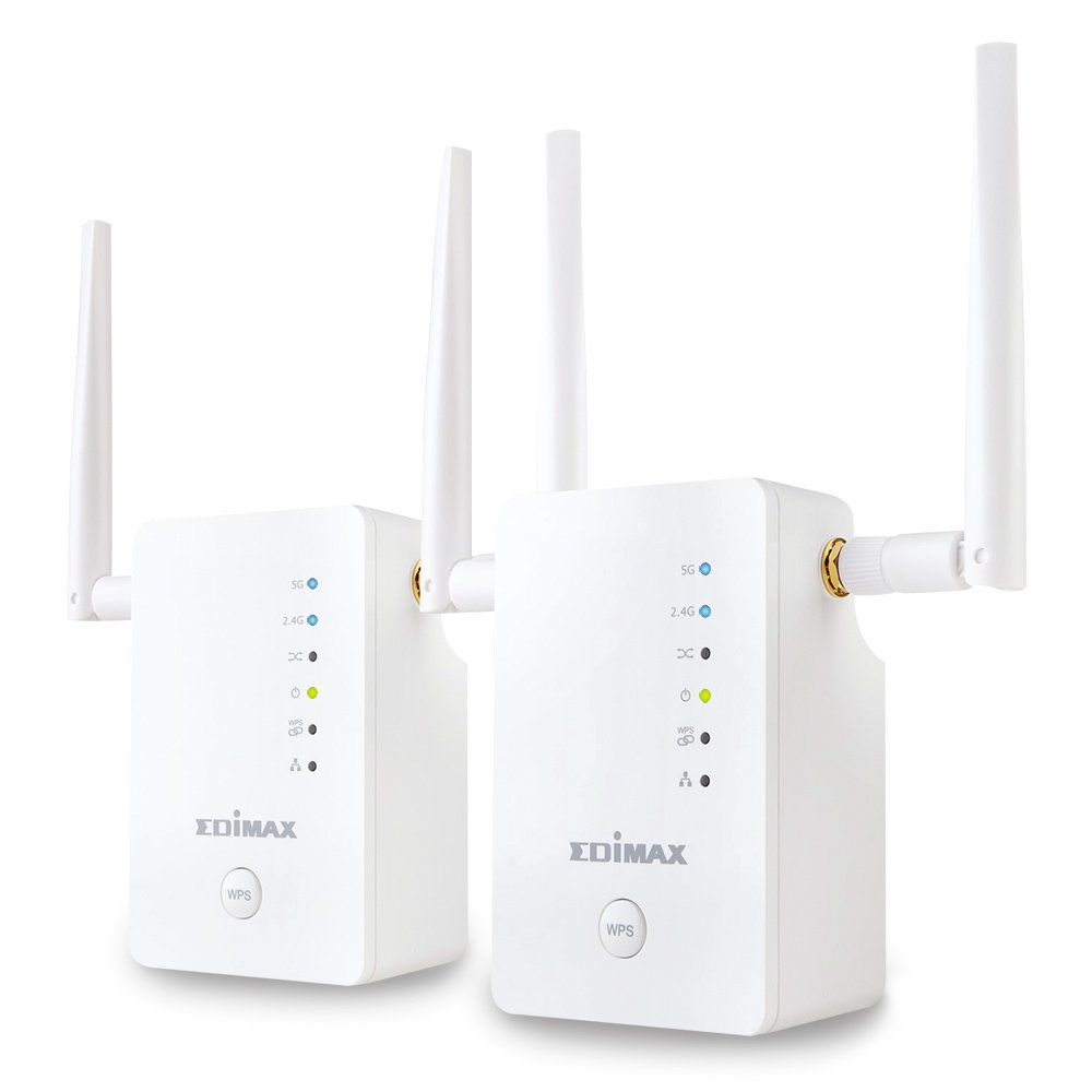 Edimax RE11 - AC1200 Dual-Band Home Wi-Fi Roaming Kit, Wi-Fi Extender / Access Point / WLAN