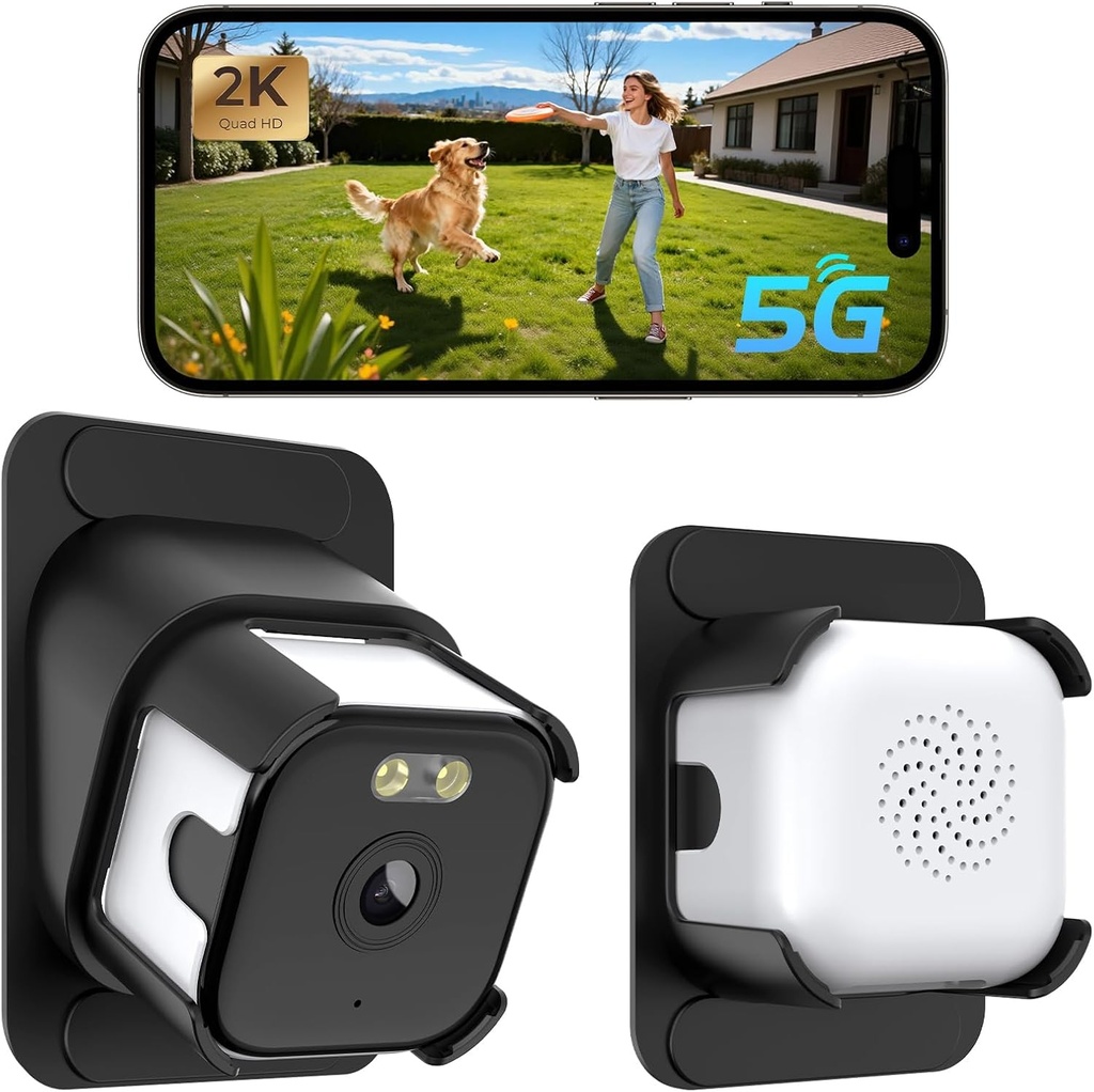 Aqash Window Security Camera 2 Pack 3MP 2K - 5GHz WiFi Wired Safeview Window Camera with Ni