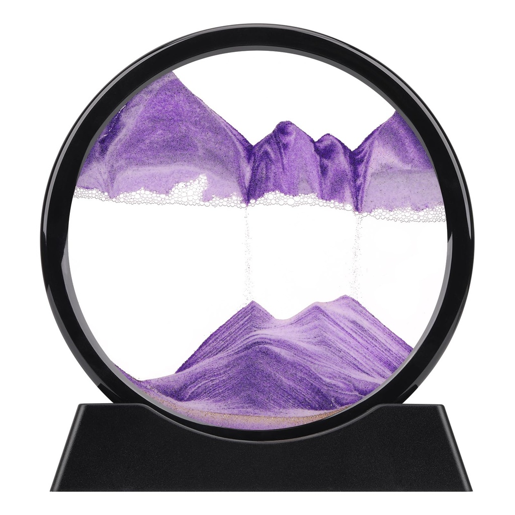 XINBAOHONG Moving Sand Art Picture,Liquid Motion 3D Deep Sea Sandscape in Motion Display Fl