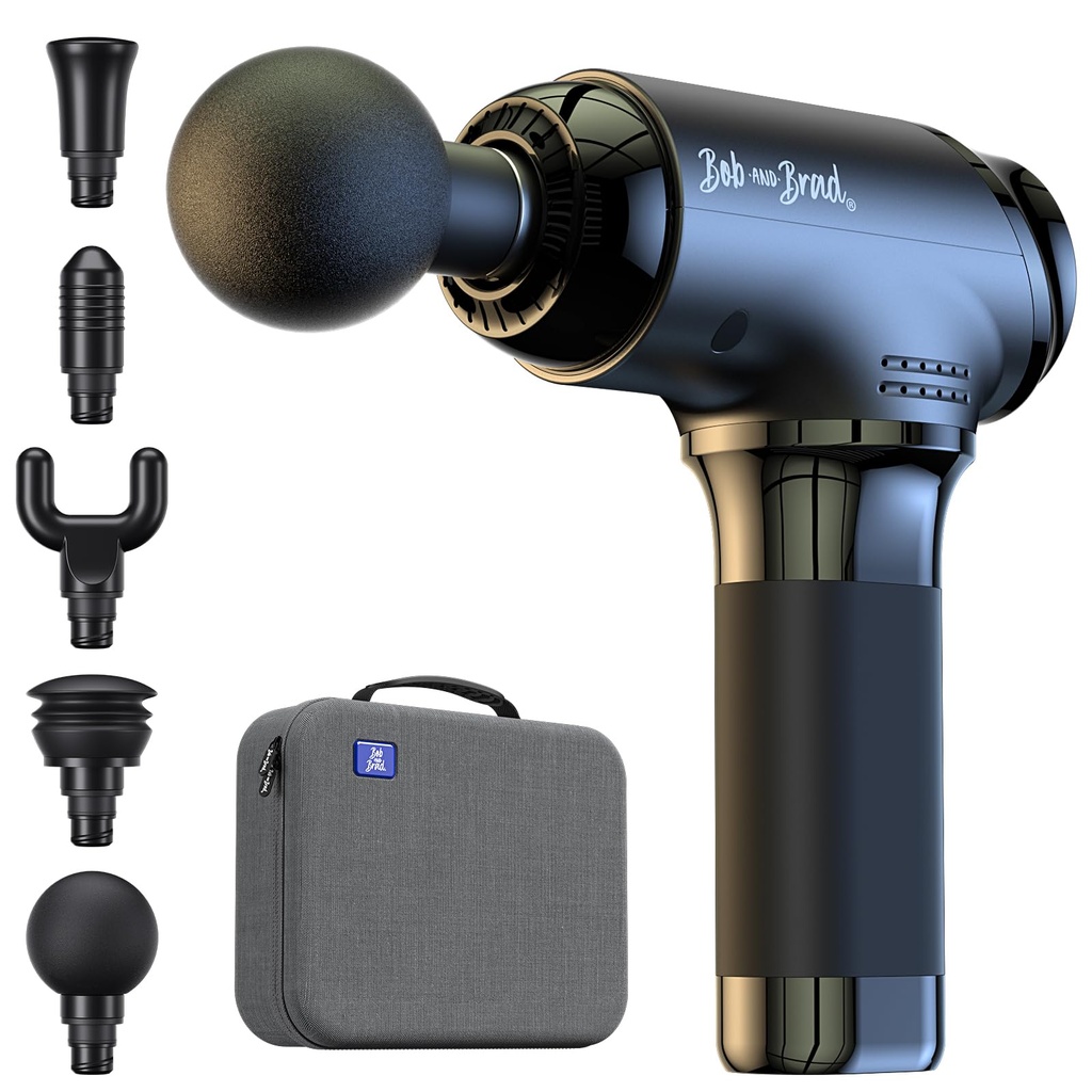 Bob and Brad T2 Massage Gun Deep Tissue, Upgraded 4000mAh Battery 10mm Amplitude, Handheld