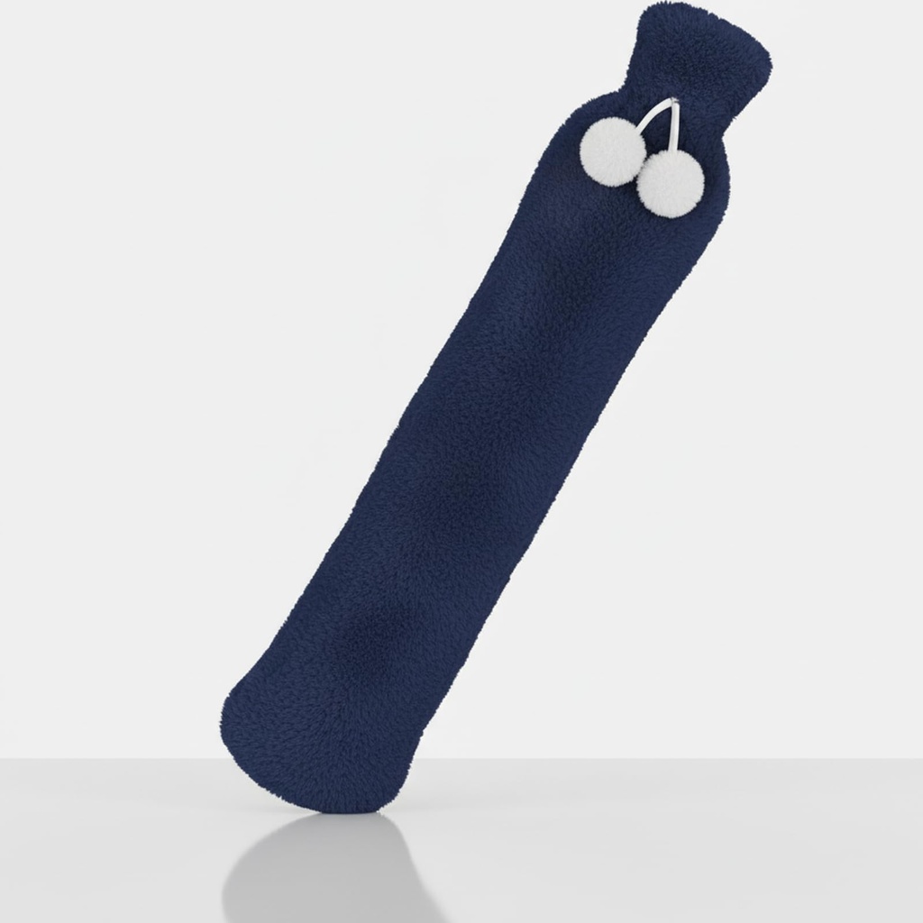 2L Long Hot Water Bottle,with Cover Fluffy,Provides Warmth and Heat Therapy; can be Wrapped
