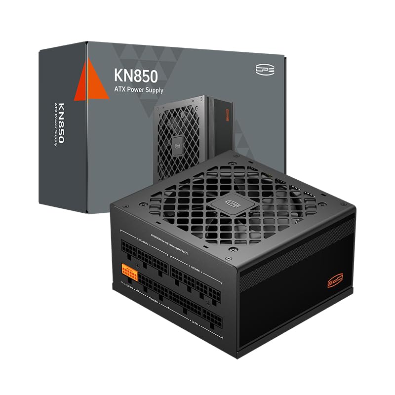 CPS KN850 Power Supply Fully Modular, 850W ATX 3.1, 80 Plus Gold Certified, PCIe 5.1 12V-2Ã