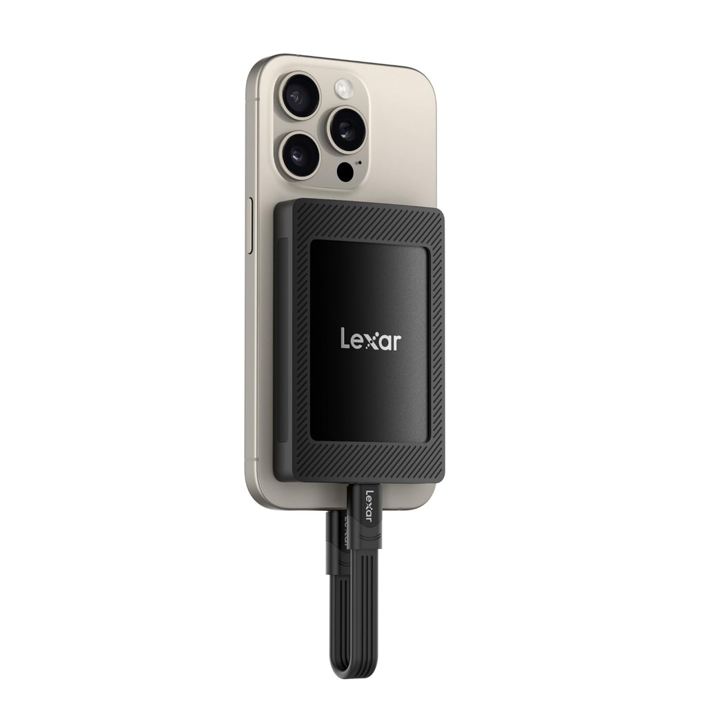 Lexar SL500M 1TB External SSD with Magnetic Game, Portable SSD USB3.2 Gen2x2, Read up to 20