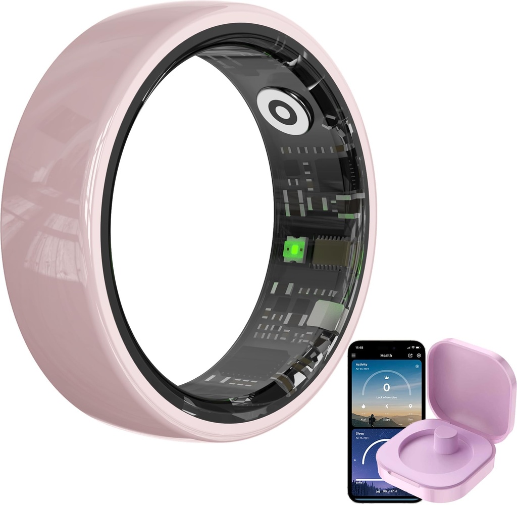 findtime Smart Rings for Women Ladies Couple Ring Heart Rate Monitor Sleep Tracker Mens Fit