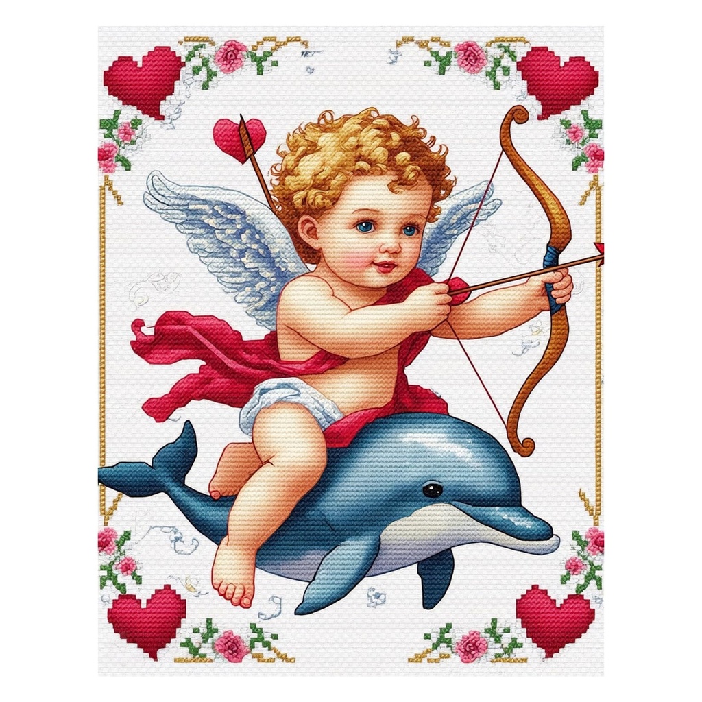 57lilina Cross Stitch Kits for Adults - 18x18 Inch 11CT Advanced Pre Printed Stamped Cross-