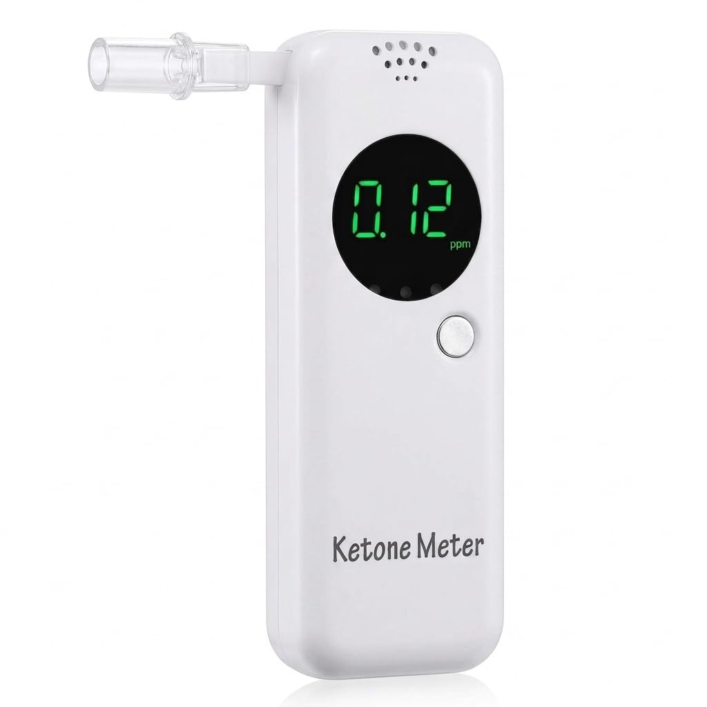 Ketone Breath Analyzer Accurate Ketone Breath Meter Digital Ketone Breath Tester with 10 Reu