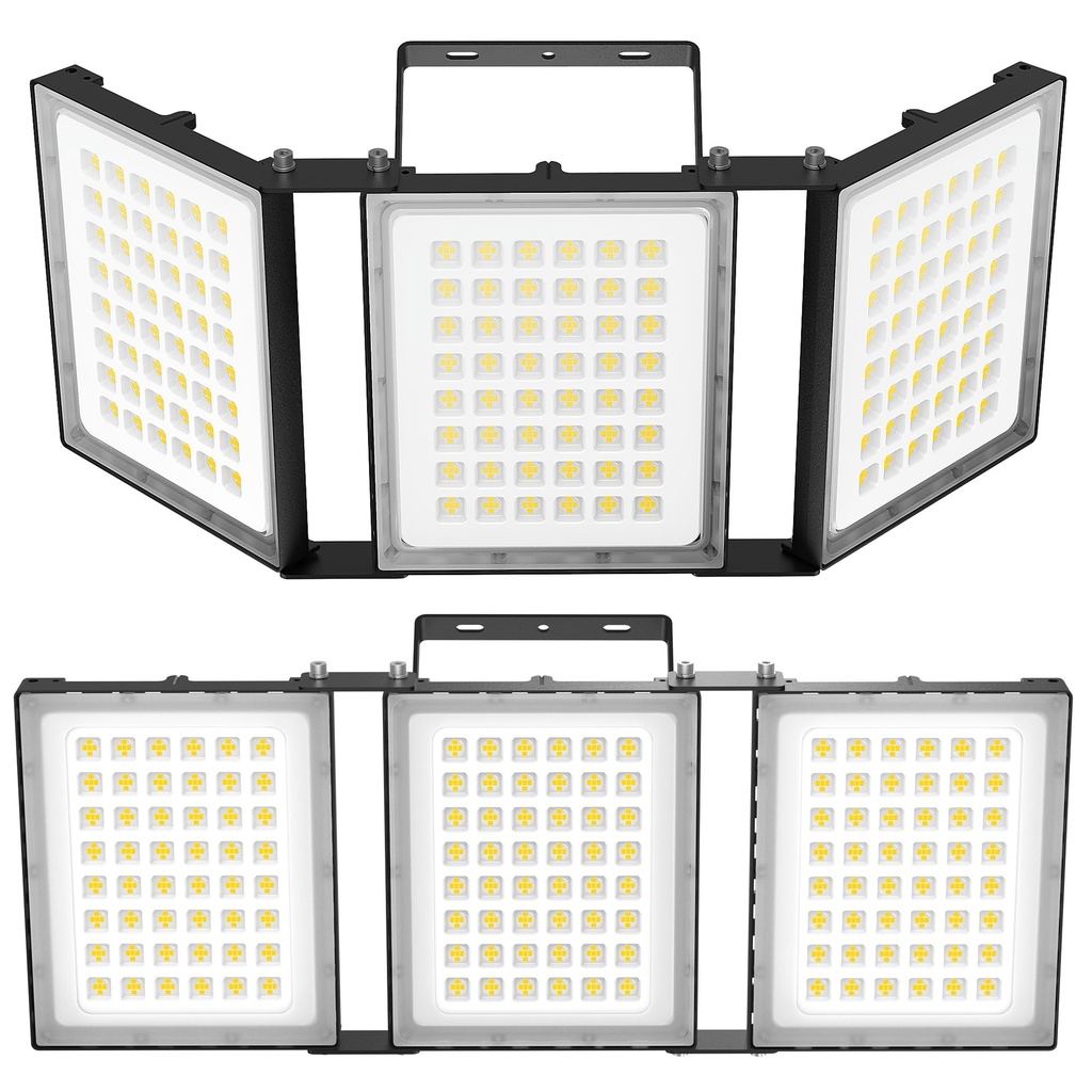 SOLLA-2025 Lite 480W LED Outdoor Floodlight, 48000LM, 6000K Daylight White IP66 Waterproof