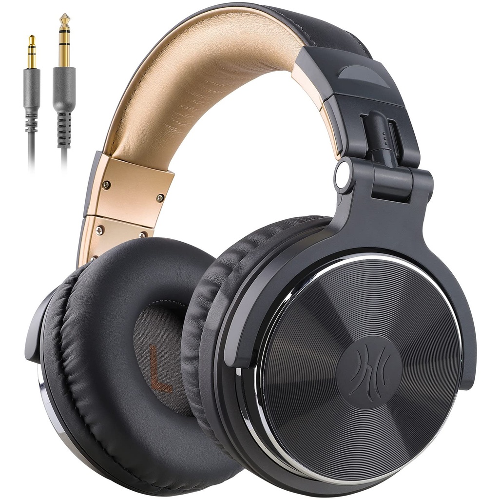 OneOdio Over Ear Headphone Studio Wired Bass Headsets with 50mm Driver, Foldable Lightweight