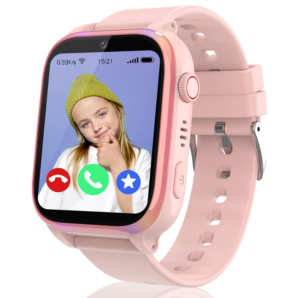 GPS Smart Watch for Kids, 4G Kids Smart Watch Phone with SOS Call/WiFi Location/Vedio Voice