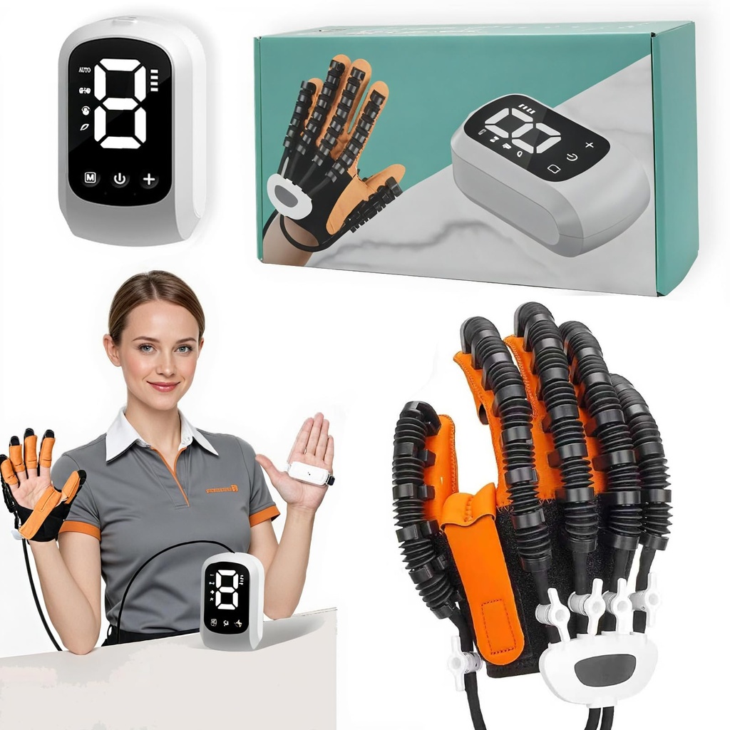 Rehabilitation Gloves, Robot Hand, Finger Rehabilitation Glove for Hand Exerciser, Trainer Robot Glove