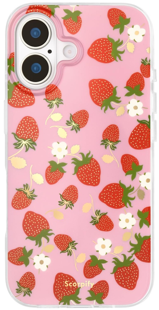 SCORPIFY for iPhone 17 Air Case [Compatible with MagSafe] with Strawberry Party Fruit Design