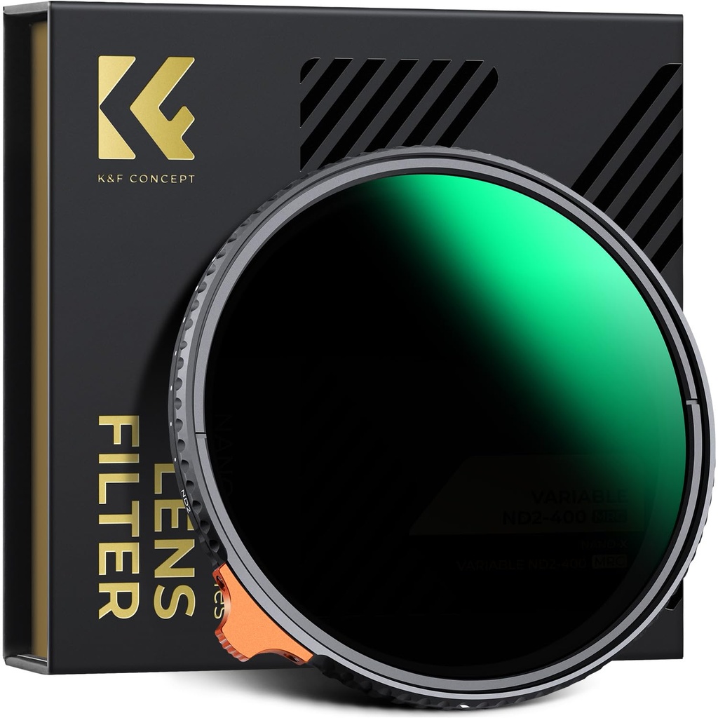 K&F CONCEPT 67mm Variable ND Filter ND2- ND400 High Definition Nano X Adjustable Fader