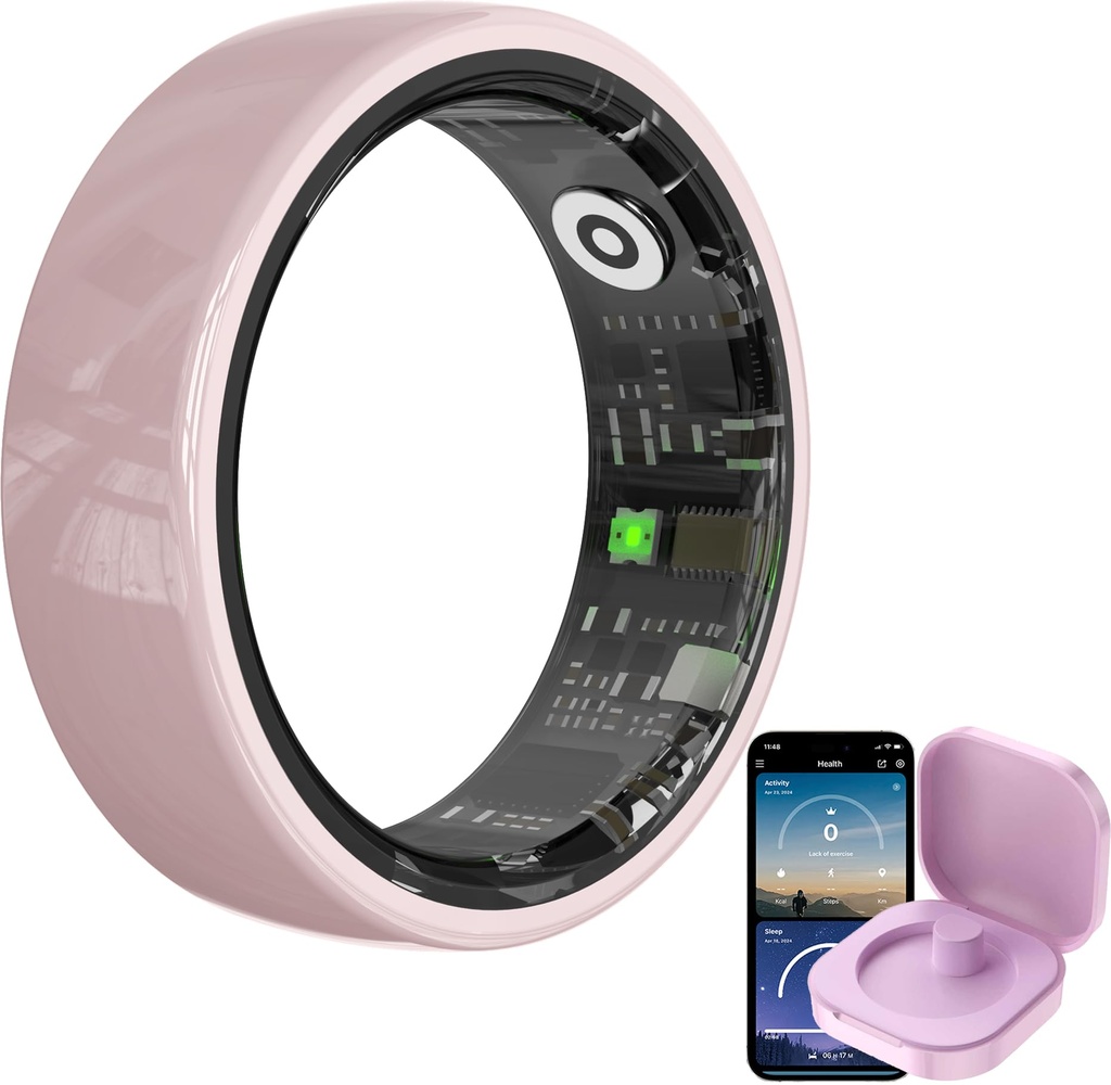 findtime Smart Rings for Women Ladies Couple Ring Heart Rate Monitor Sleep Tracker Mens Fit