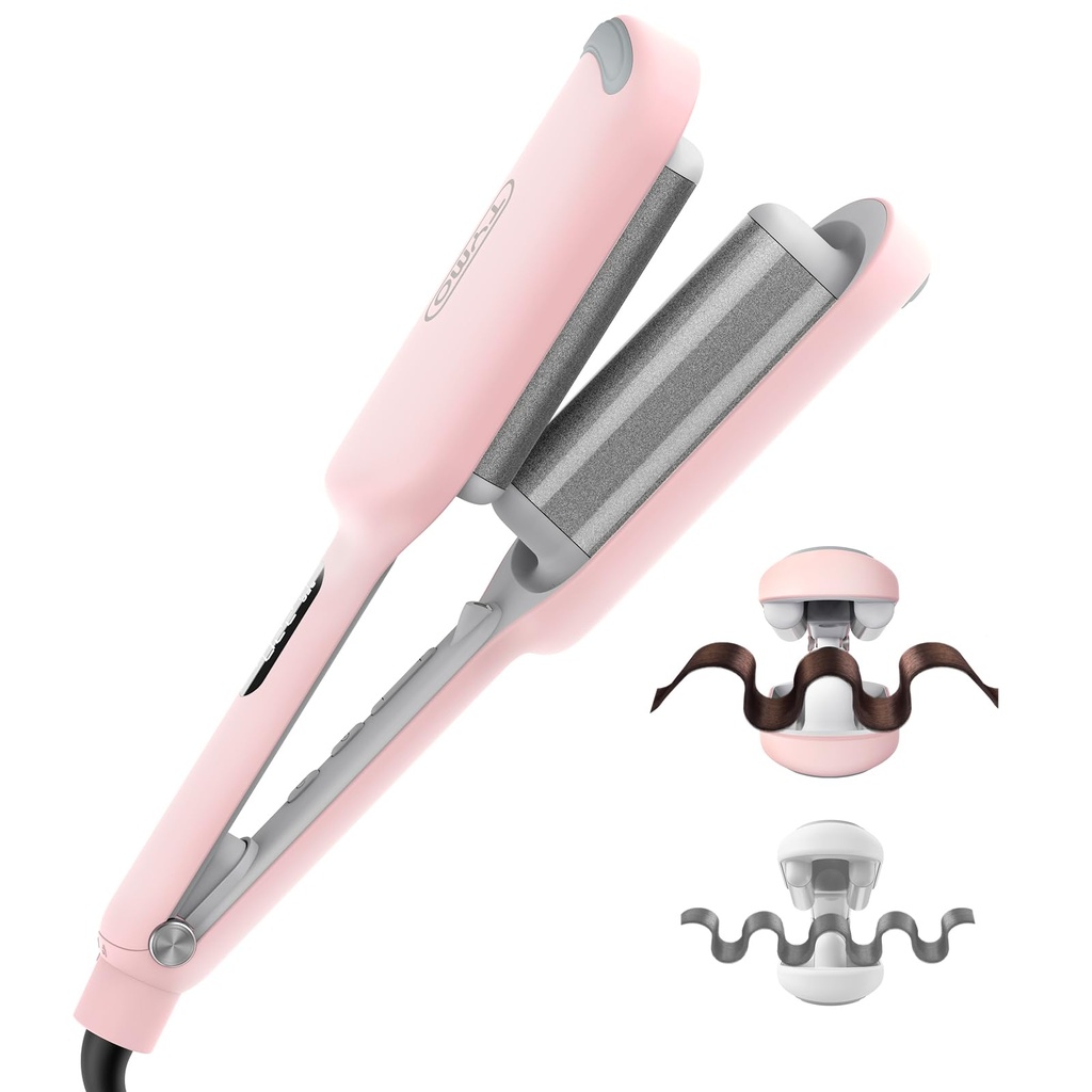 TYMO ROVY Hair Waver Crimper - Hair Curler, Deep Waver Curling Iron, Ionic Curling Wand with