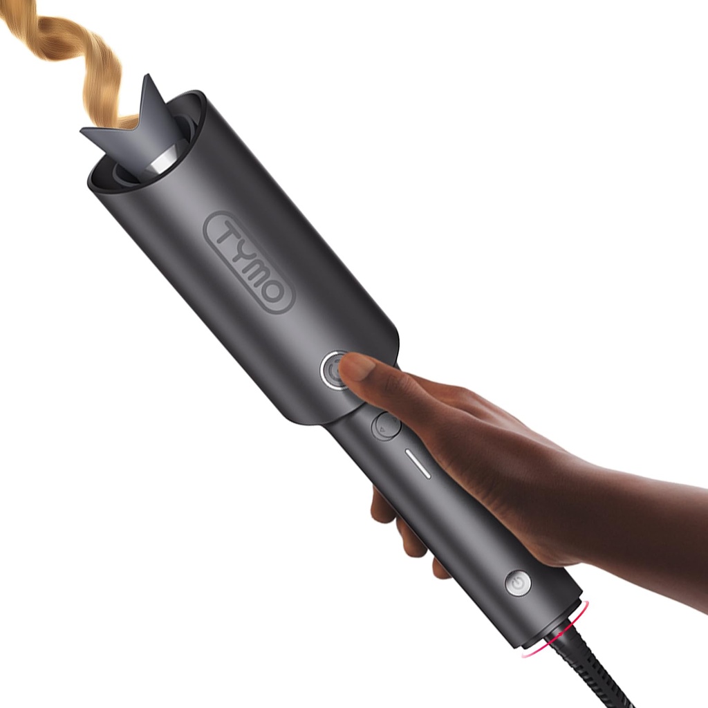 TYMO Hair Curler Automatic Rotating - CURLPRO, Beach Waves Curling Wand, Anti-Scald Curling