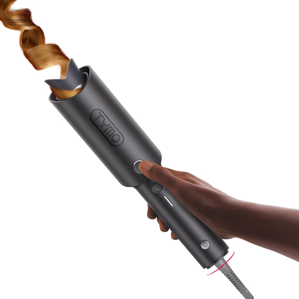 TYMO Hair Curler Automatic Rotating - CURLPRO, Beach Waves Curling Wand, Anti-Scald Curling