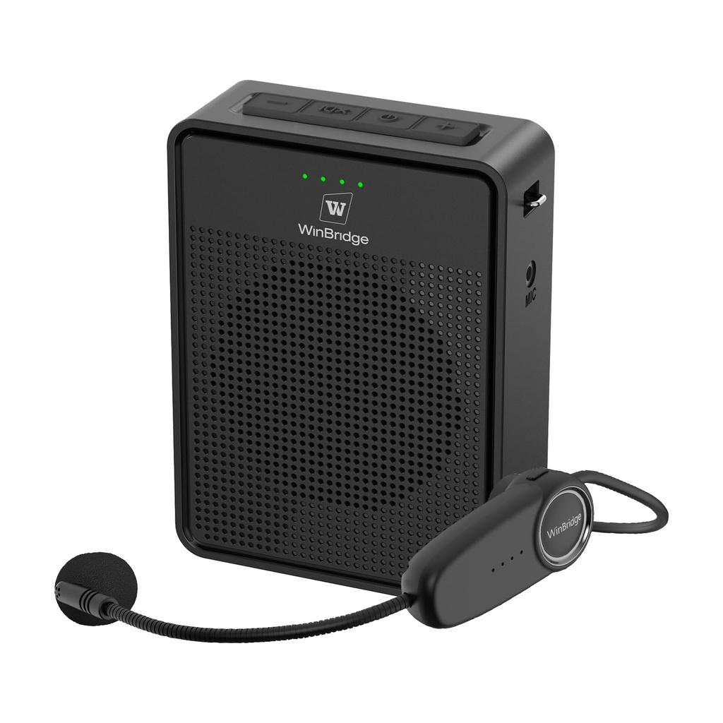 Voice Amplifier Wireless Microphone Headset, Original Sound Ultra Portable Microphone and Speaker