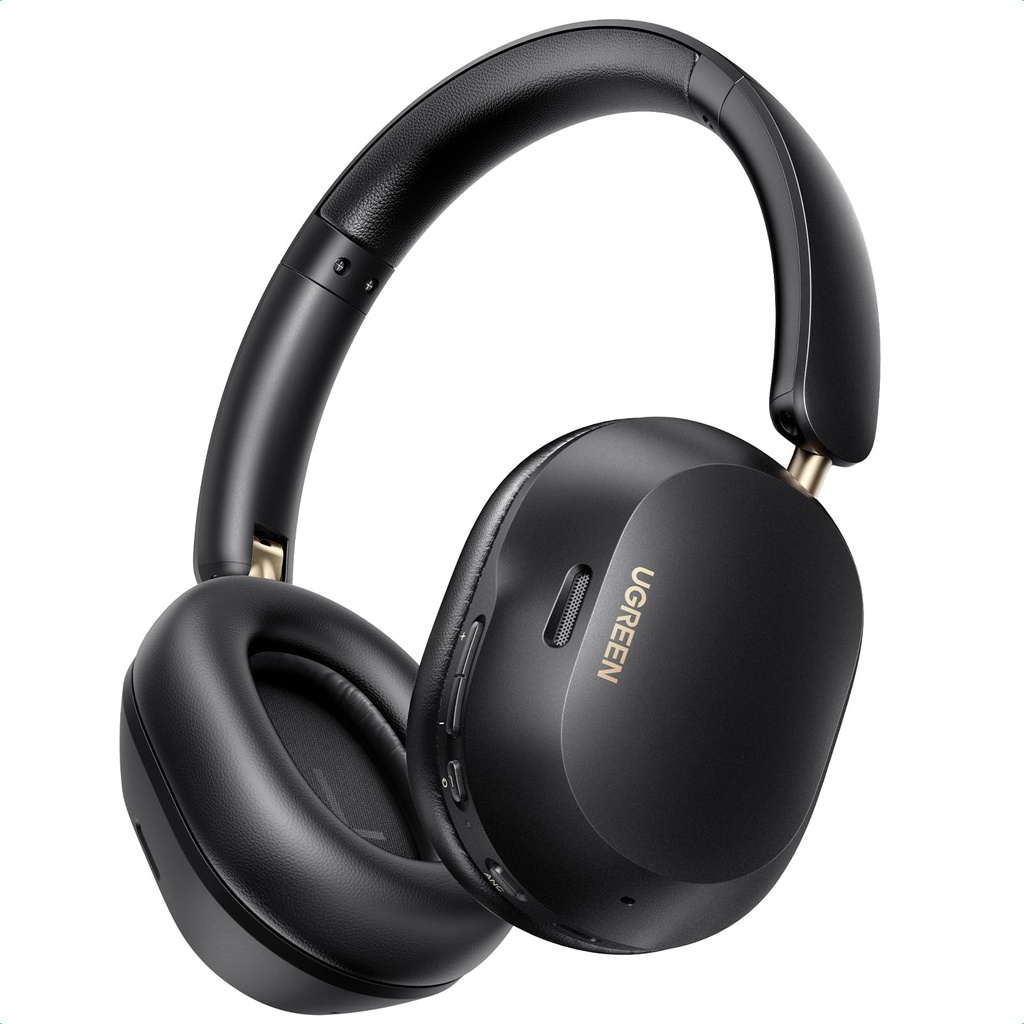 UGREEN Max5c Hybrid Active Noise Cancelling Foldable Headphones, Bluetooth 5.4 ANC Over Ear