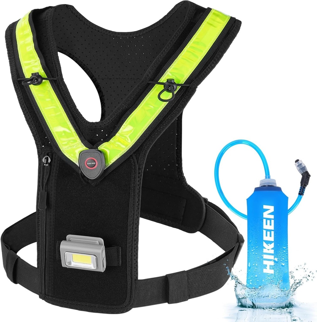 BOOSTEADY Running Vest for Women Men, Adjustable Straps Hydration Vest with Water Bladder,