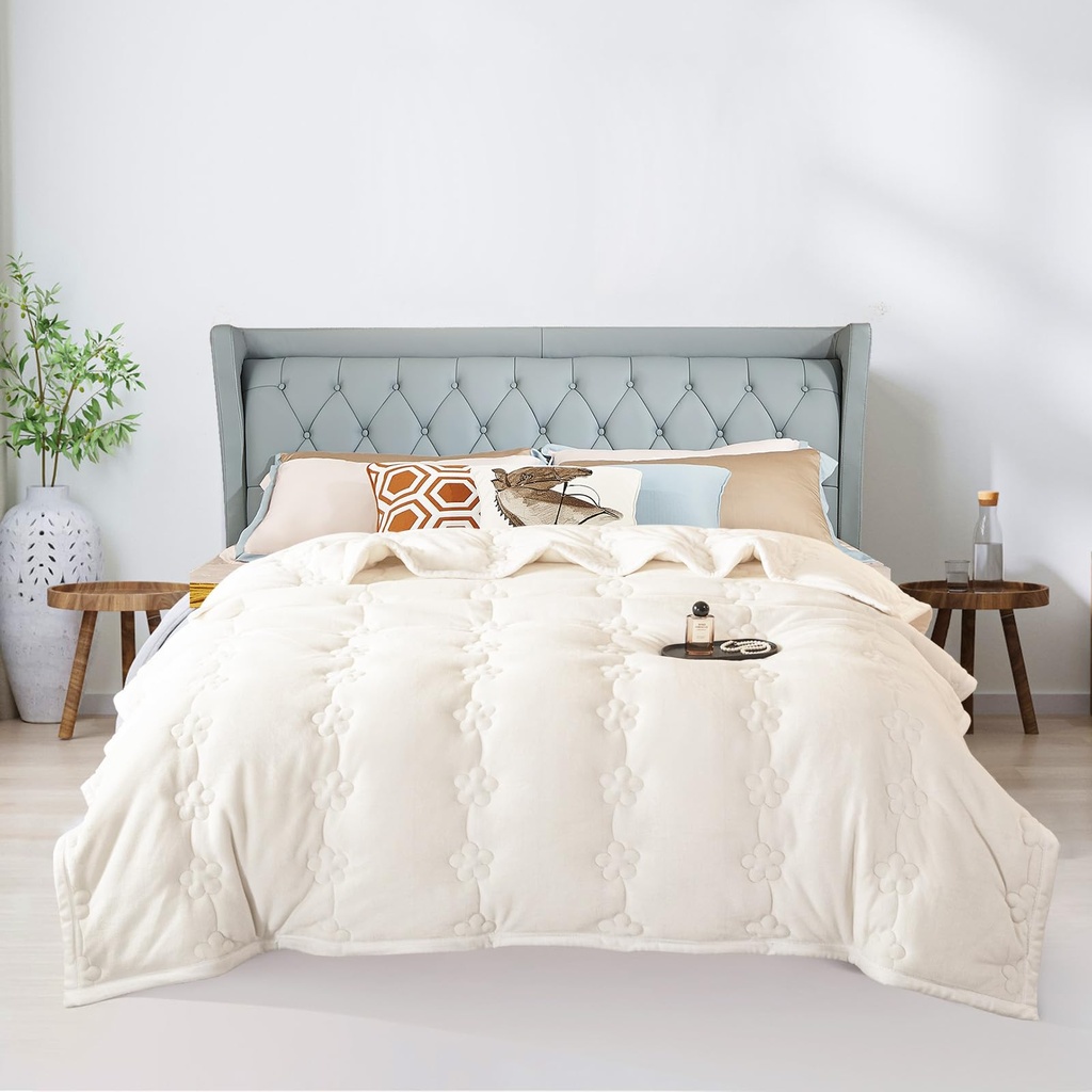 ShowyLive Fluffy Fleece Blanket Sofa Bed Throw Flannel 810gsm Thick Blanket for Sofa Couch