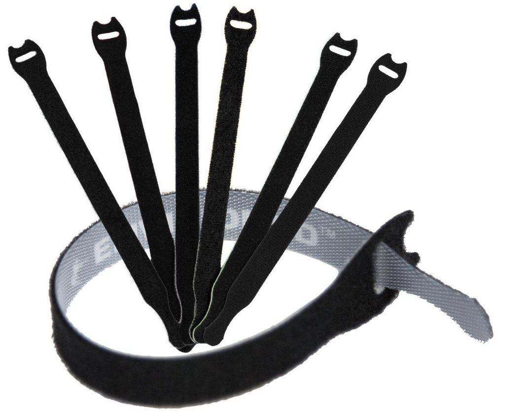 Reusable Cable Ties 1/2" x 4" (1.25cm x 10cm) for Cable Management and Organizing Cords - 3
