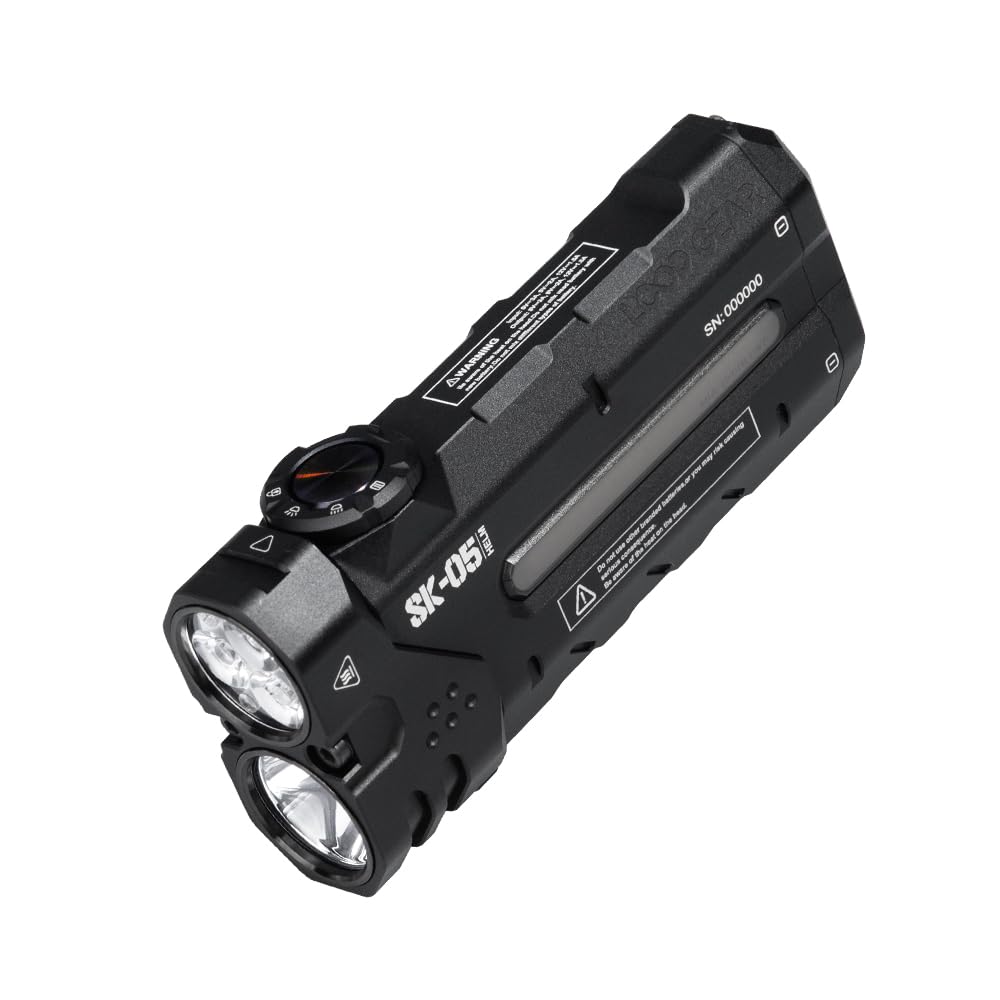 LOOP GEAR SK05 Flat LED Torch with 6000mAh Power Bank, 2850 Lumens, Floodlight, Spotlight 